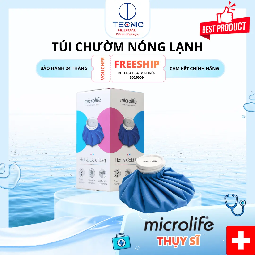 Túi Chườm Nóng Lạnh Đa Năng Giữ Nhiệt Lâu, Dùng Nhiều Vùng Cơ Thể – Microlife